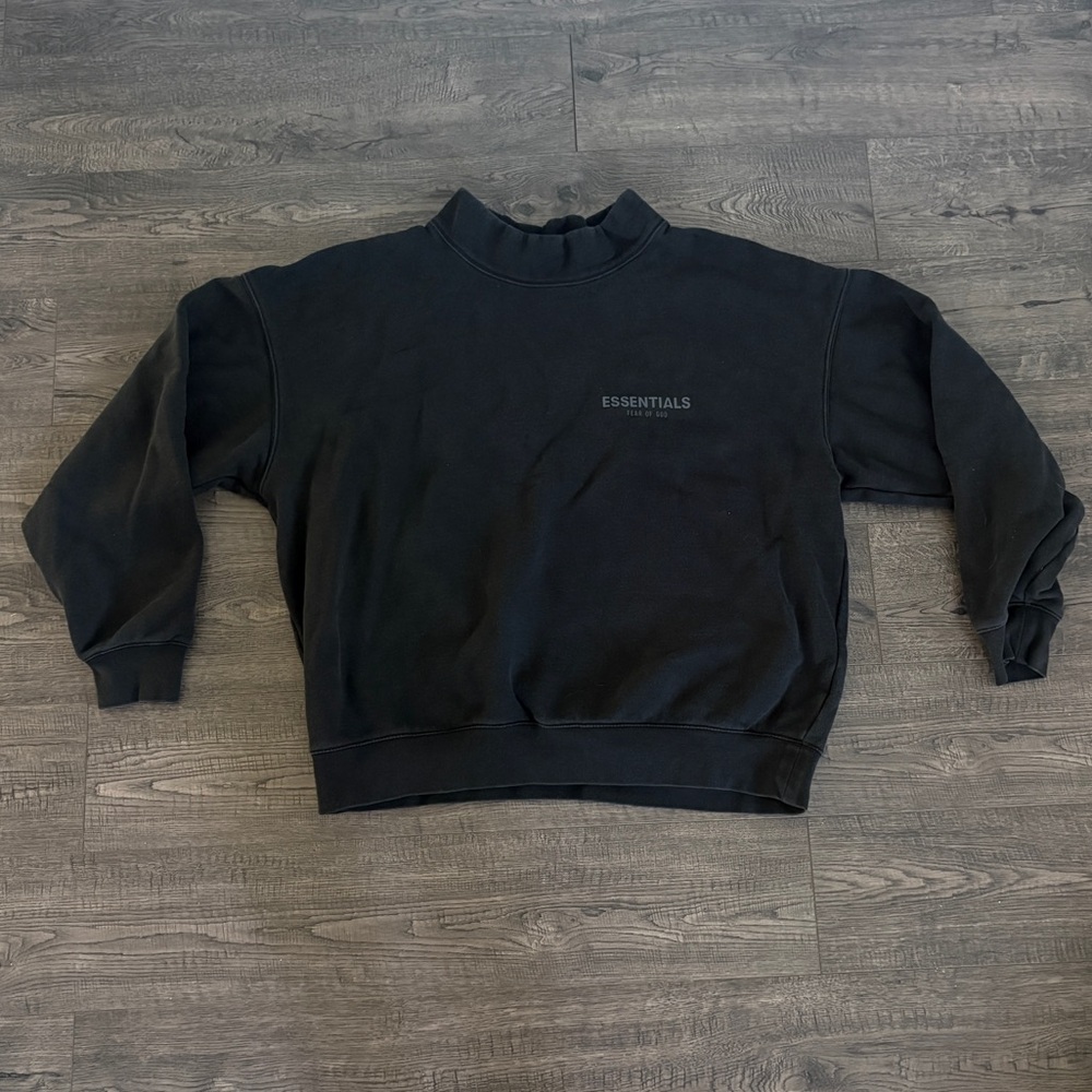 Essentials Men's Crew Mock Neck Sweater